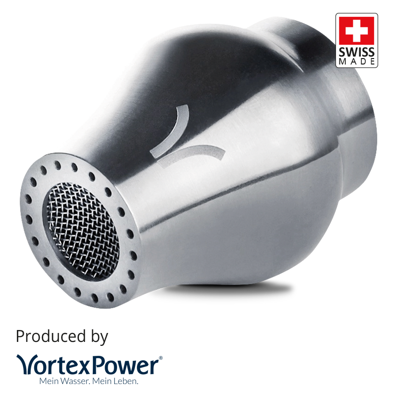 Reichert Wasser messbar mit Energie und Sauerstoff an. Verbessert die Aufnahme von Wasser im Körper. Dein Wasser schmeckt leichter und ist viel bekömmlicher. Revitalisierung des Wassers nach dem Vorbild der Natur.